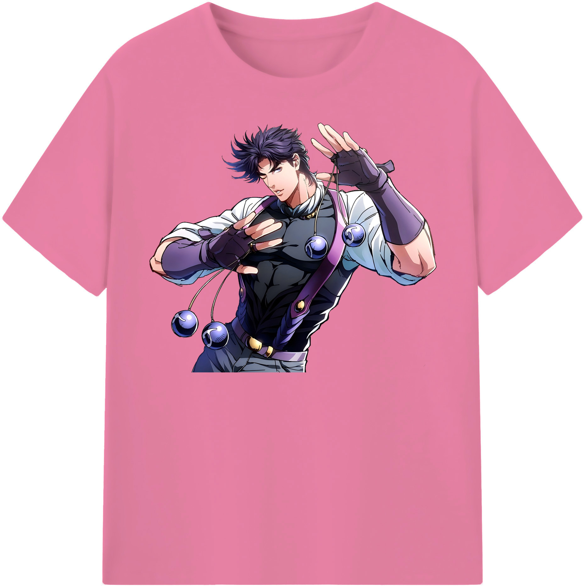 （画像用） ジョジョの奇妙な冒険 JoJo's Bizarre Adventure 綿100％半袖Tシャツ（フロントプリント）